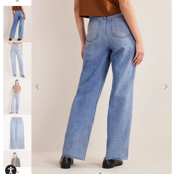 Boden High Rise Straight Jeans Light Vintage W31 L32 - Picture 4 of 13